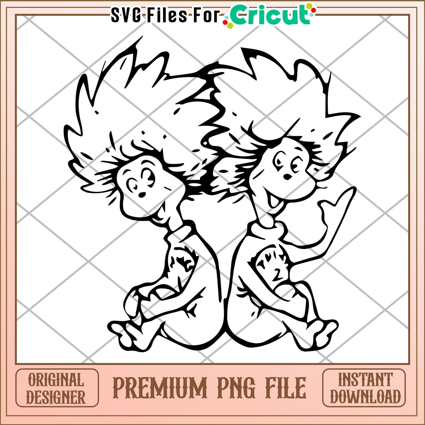 Thing 1 Thing 2 PNG Printable