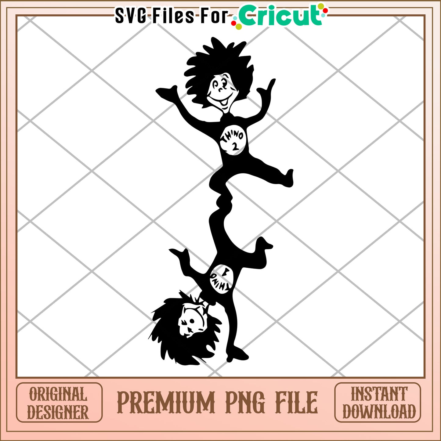 Thing 1 & 2 PNG File Instant Download