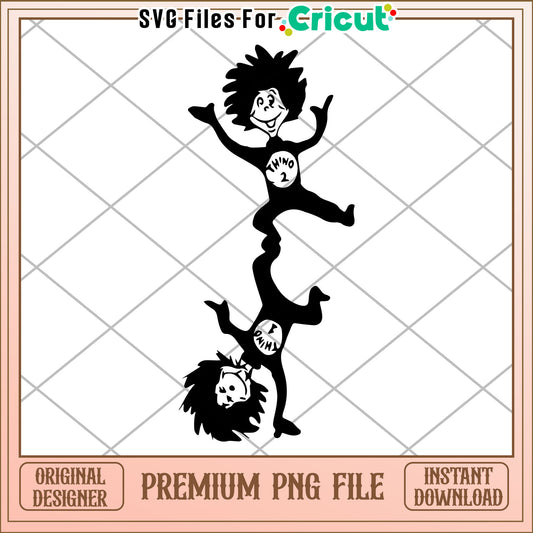 Thing 1 & 2 PNG File Instant Download