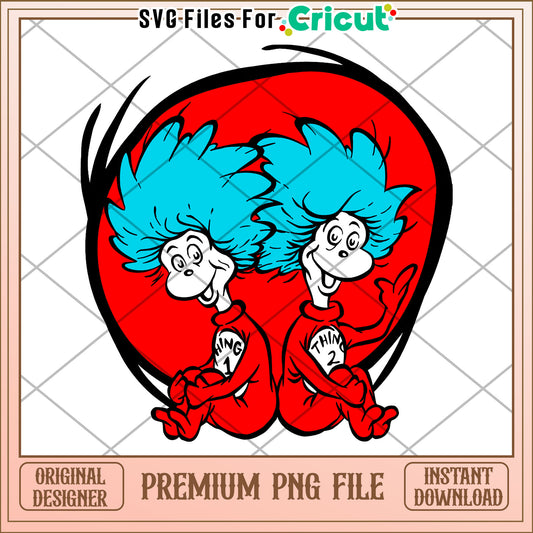 Thing 1 & 2 PNG Instant Download