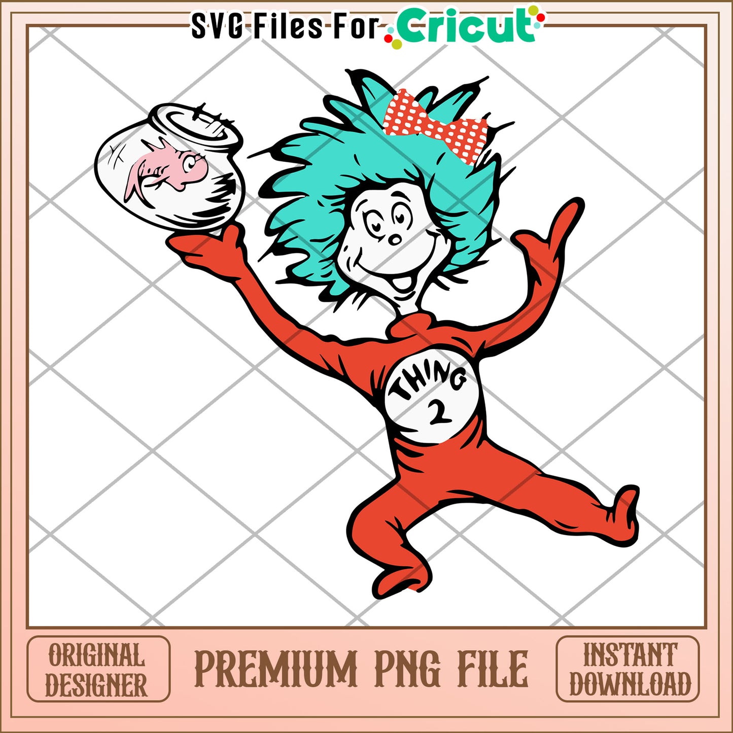 Thing 2 PNG Instant Download