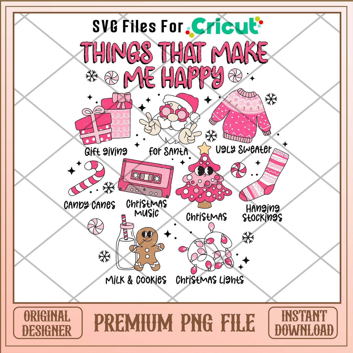 Things that make me happy png, candy canes png, christmas png