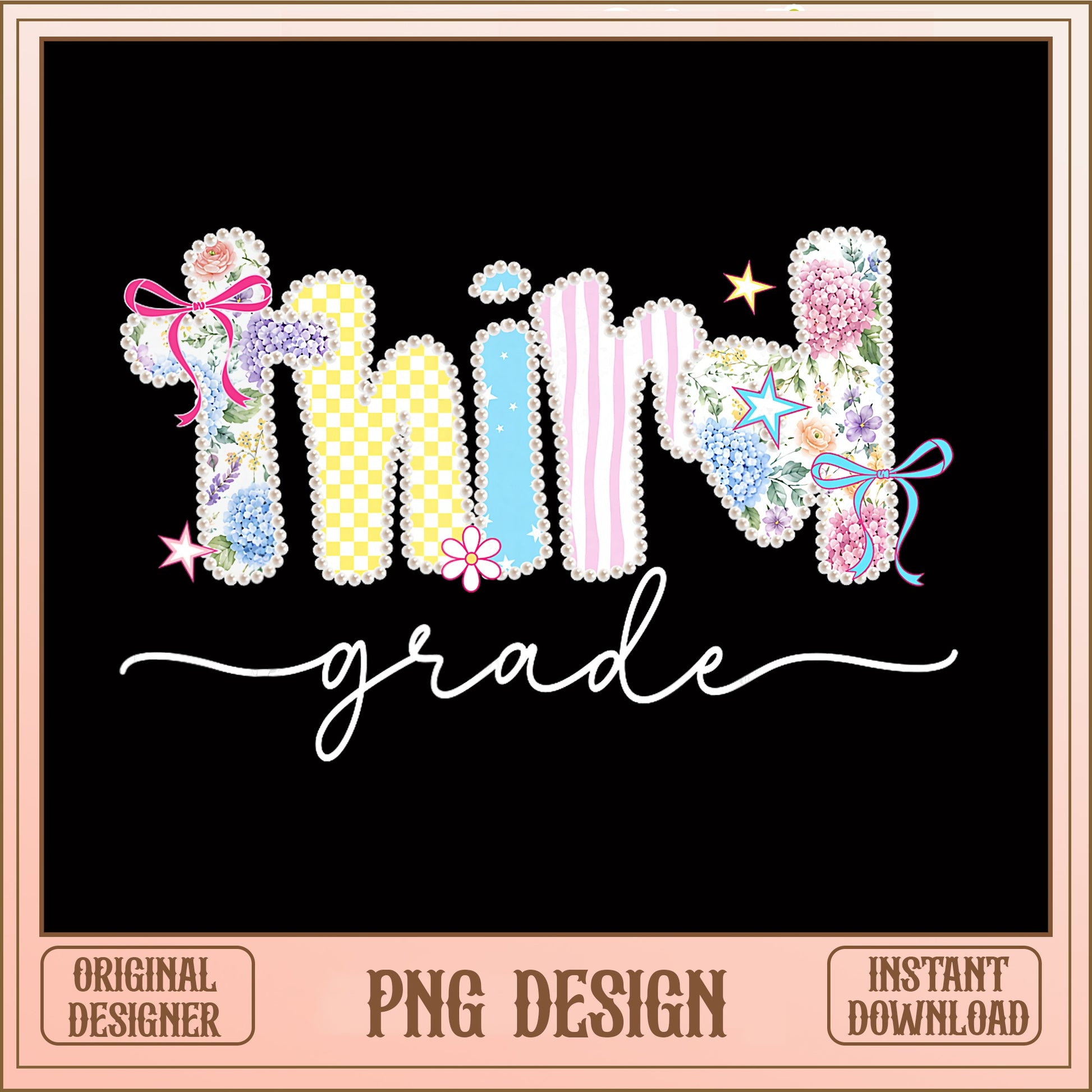 Third Grade PNG Sublimation, Teacher Back To School PNG, 3rd Grade PNG