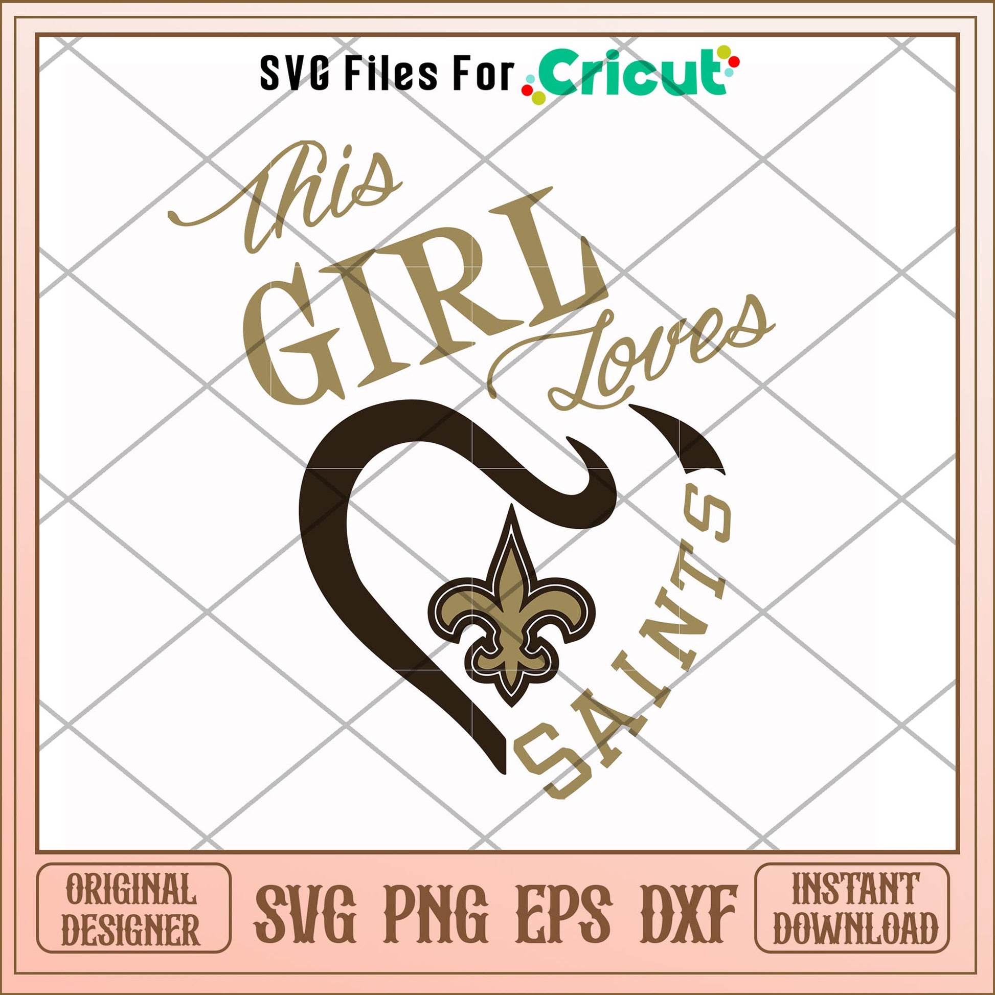 This girl loves Saints svg, Saints svg, new nfl svg