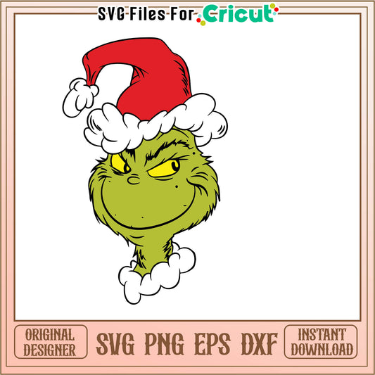 This is my resting grinch face svg, grinch face paint svg