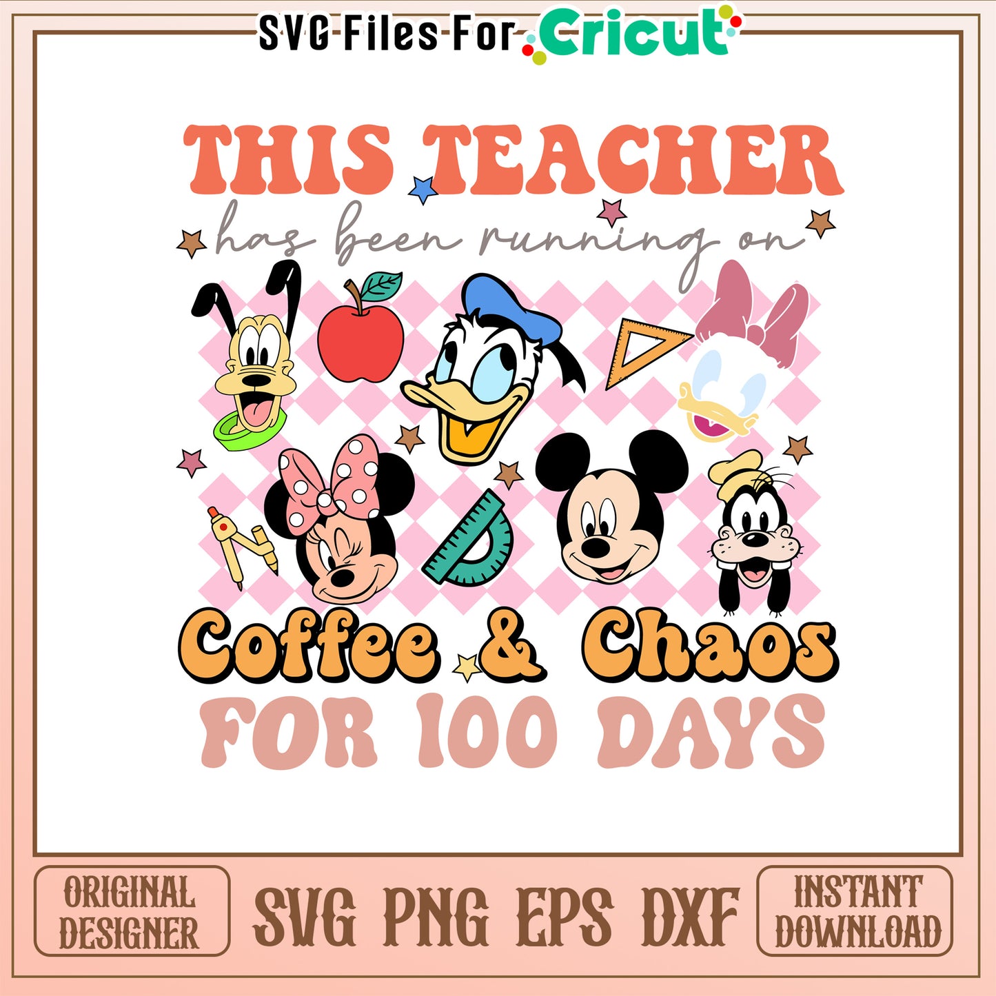 This teacher has been running on svg, coffee chaos svg, school svg