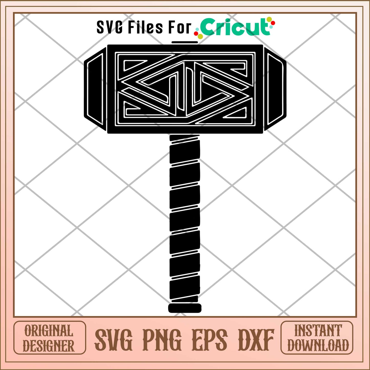 Thor's Hammer svg, maverl character svg, Digital Download