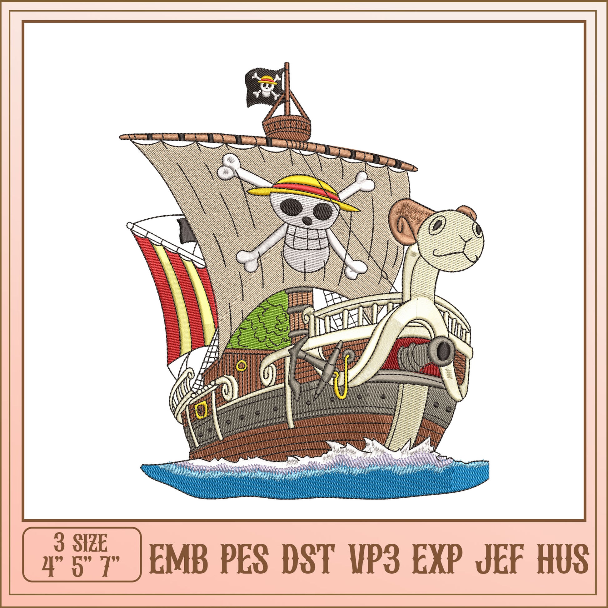Thousand Sunny Embroidery Design