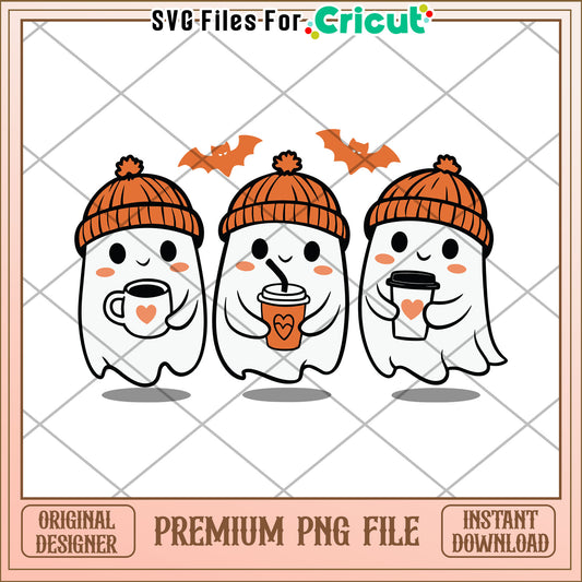 Three ghouls cute png, spirit halloween​ png, halloween movies​ png