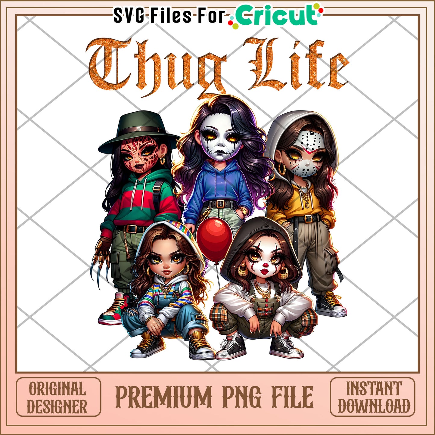Thug life killers chibi png, spirit halloween​​​ png, halloween ends​ png