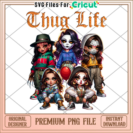 Thug life killers chibi png, spirit halloween​​​ png, halloween ends​ png