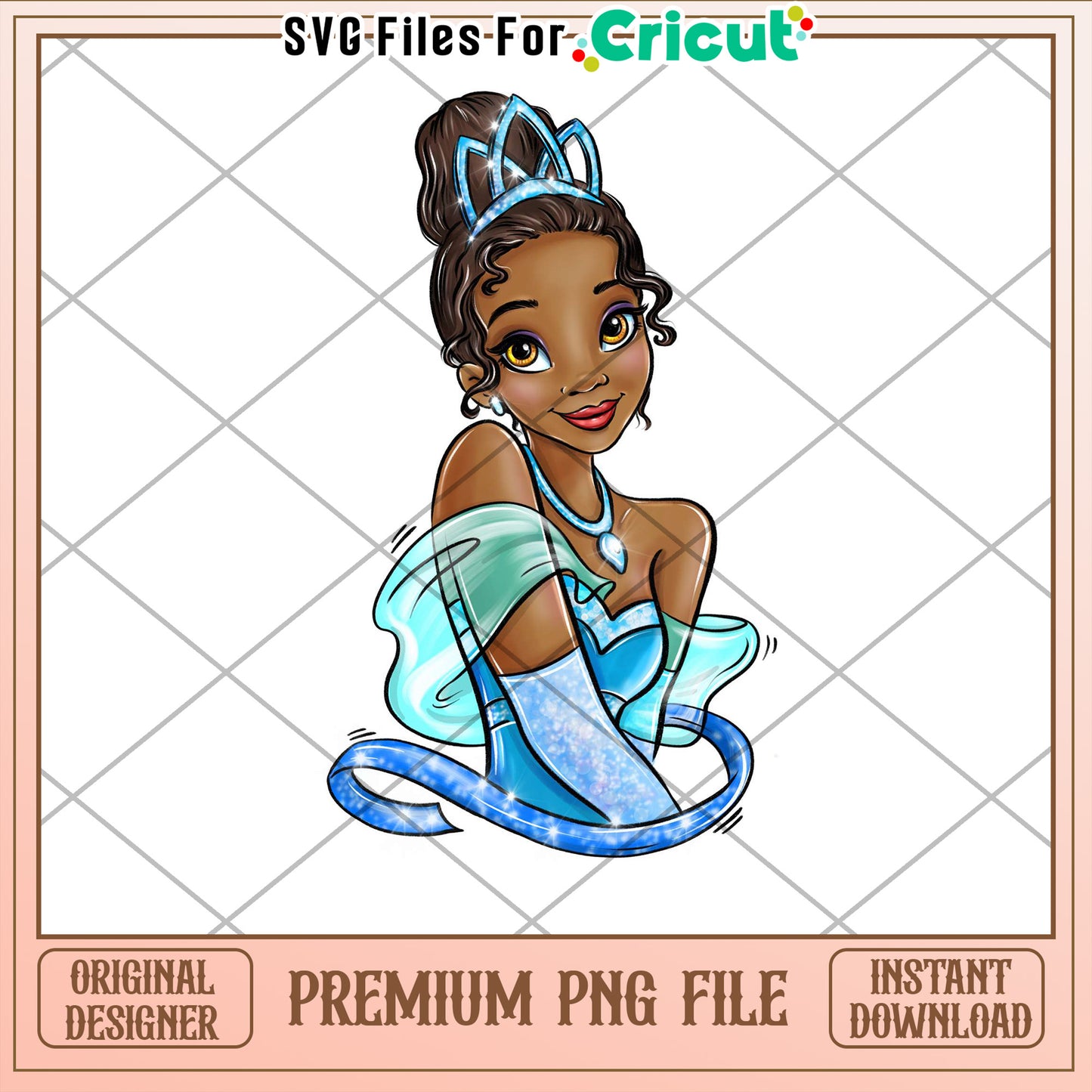 Tiana Princess PNG Cricut Design