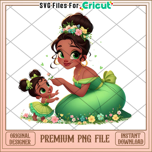 Tiana & Baby PNG Cricut Premium File