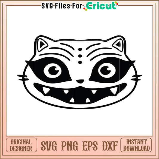 Tiger outline svg, kpop demon hunters svg, kpop cartoon songs svg