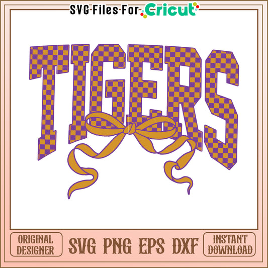 Tigers bowtie svg, trending quotes svg, funny quotes svg