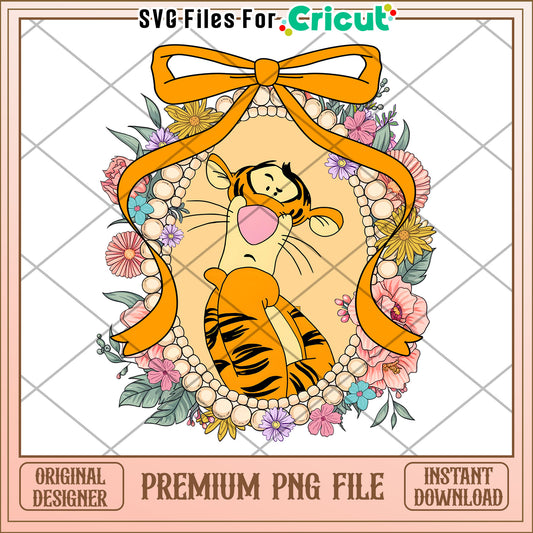Tigger Floral PNG Image Download