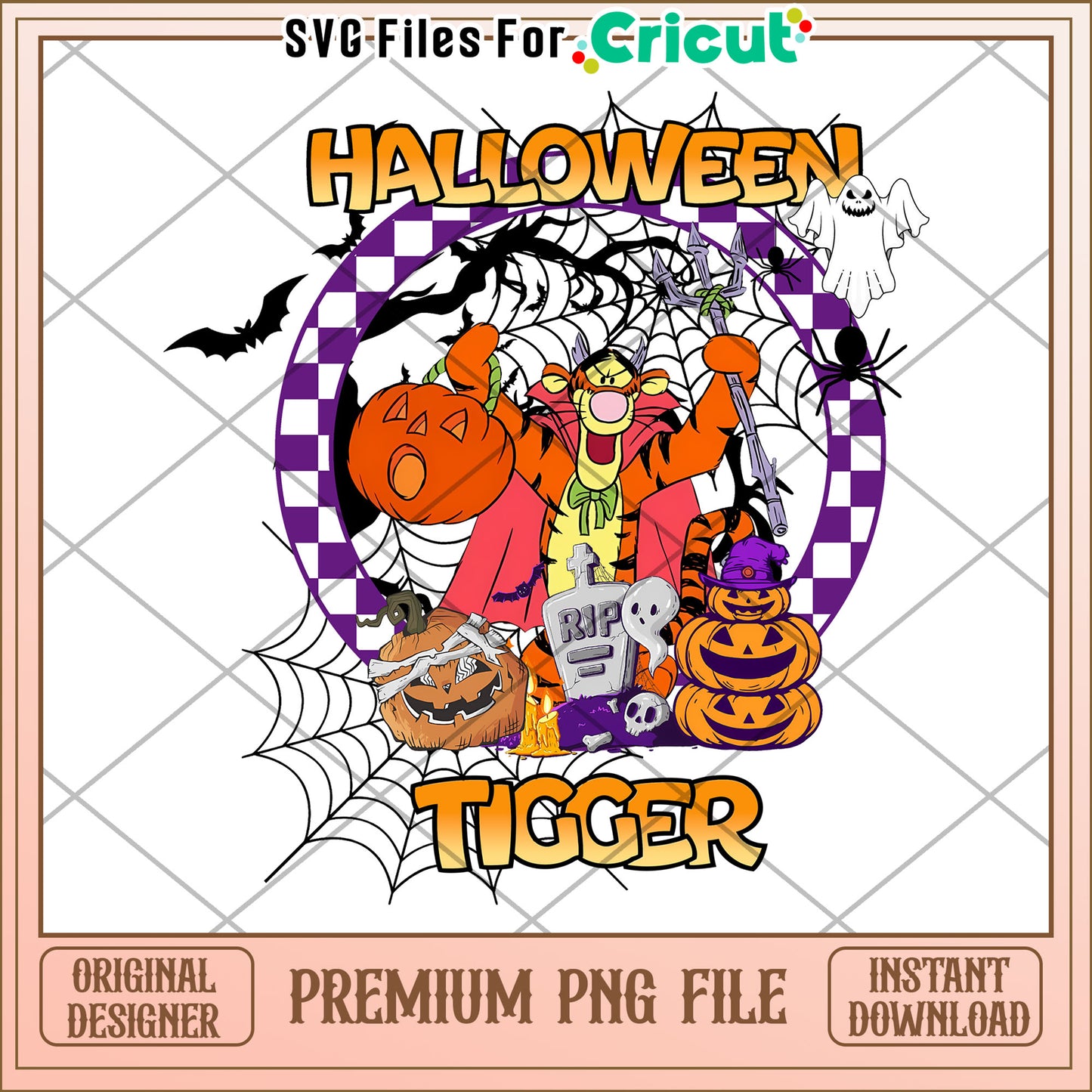 Tigger Halloween png, halloween characters png, halloween time png