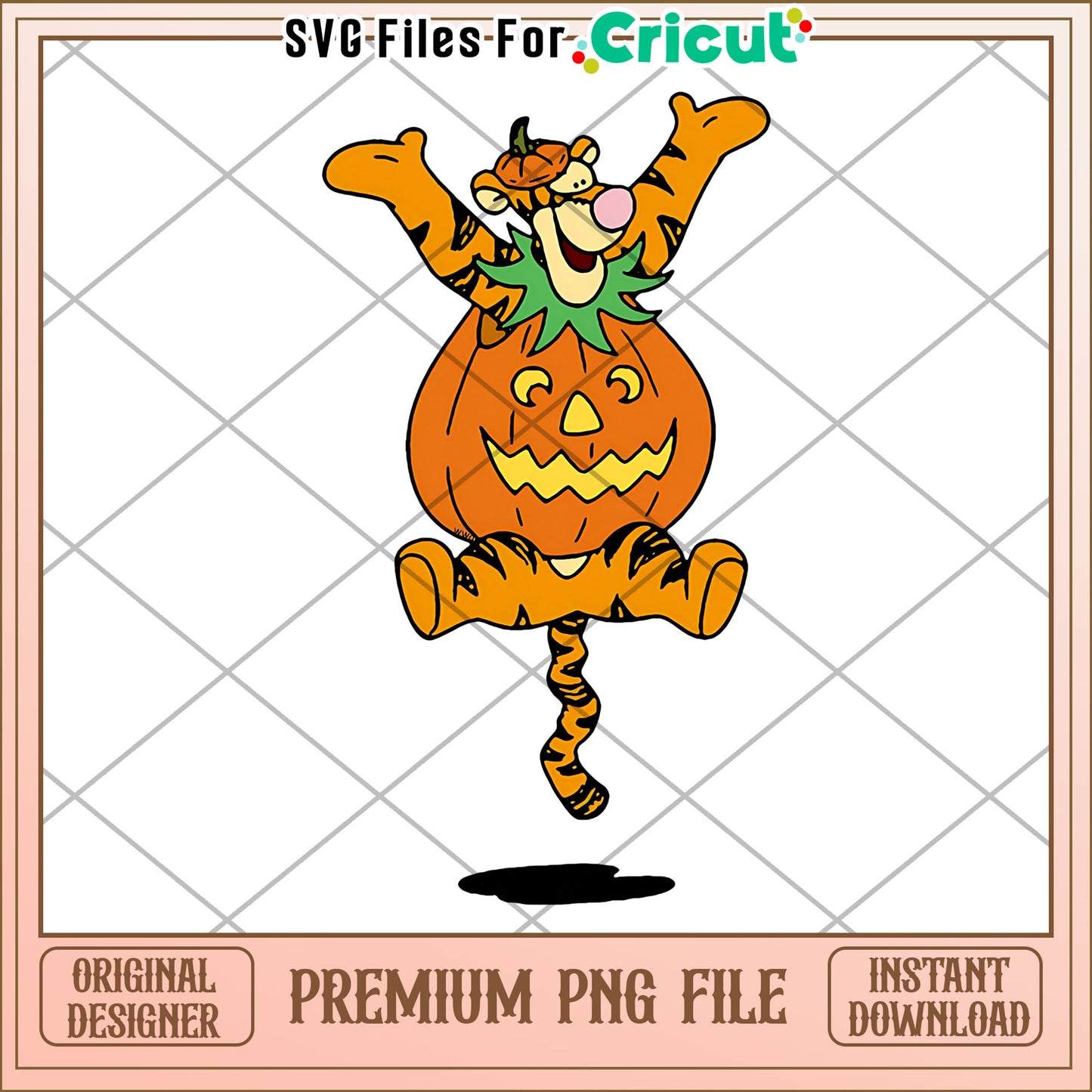 Tigger pumpkin png, halloween​ horror night png, scary characters png