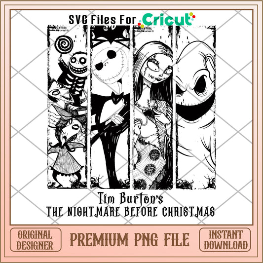 Tim Burton's The Nightmare Before Christmas png,  Nightmare before christmas png, digital download