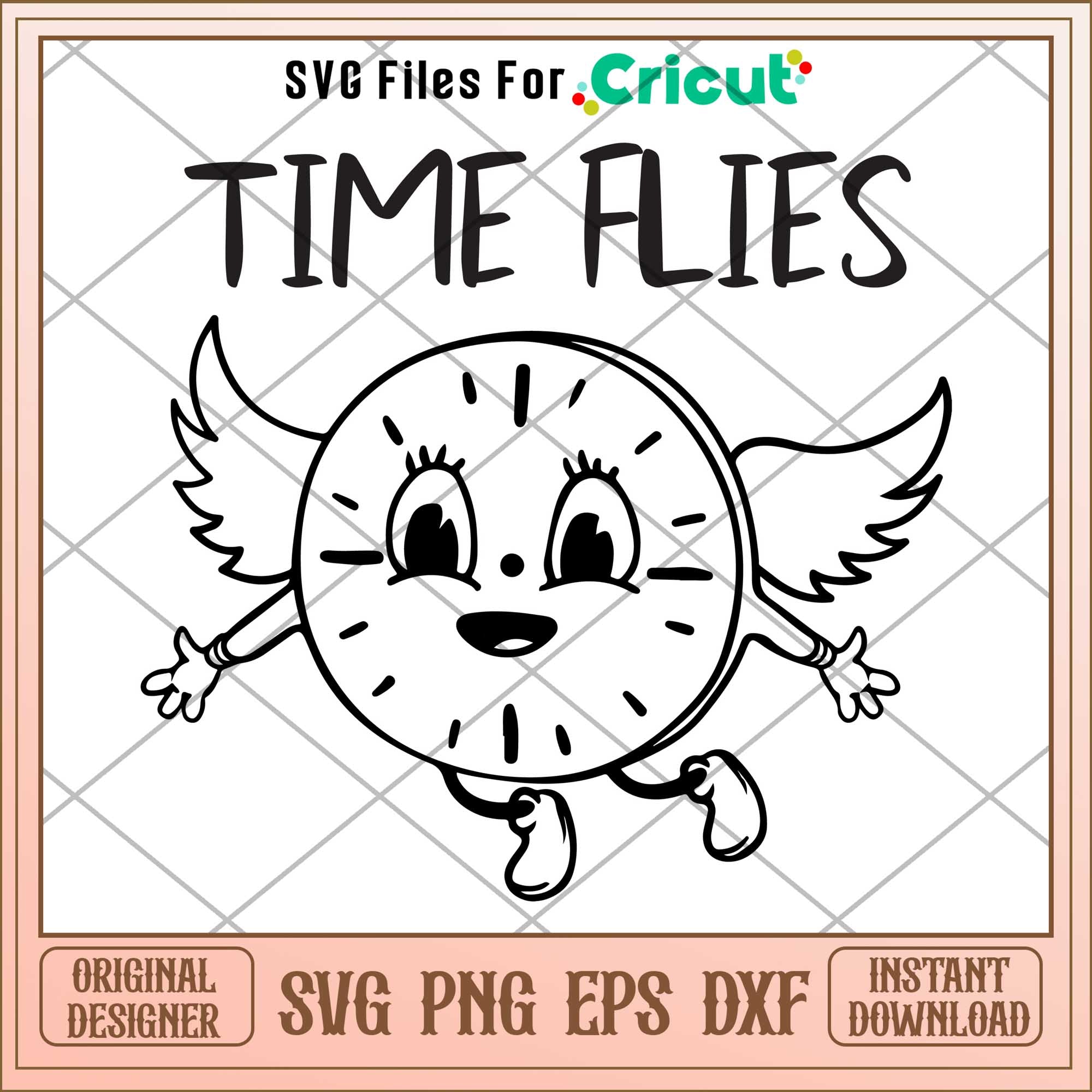 Time flies Miss Minutes svg, maverl character svg, Digital Download ...
