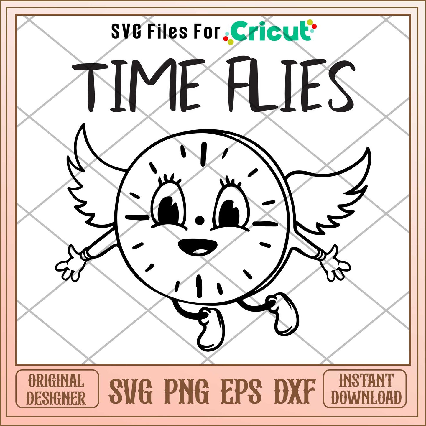 Time flies Miss Minutes svg, maverl character svg, Digital Download