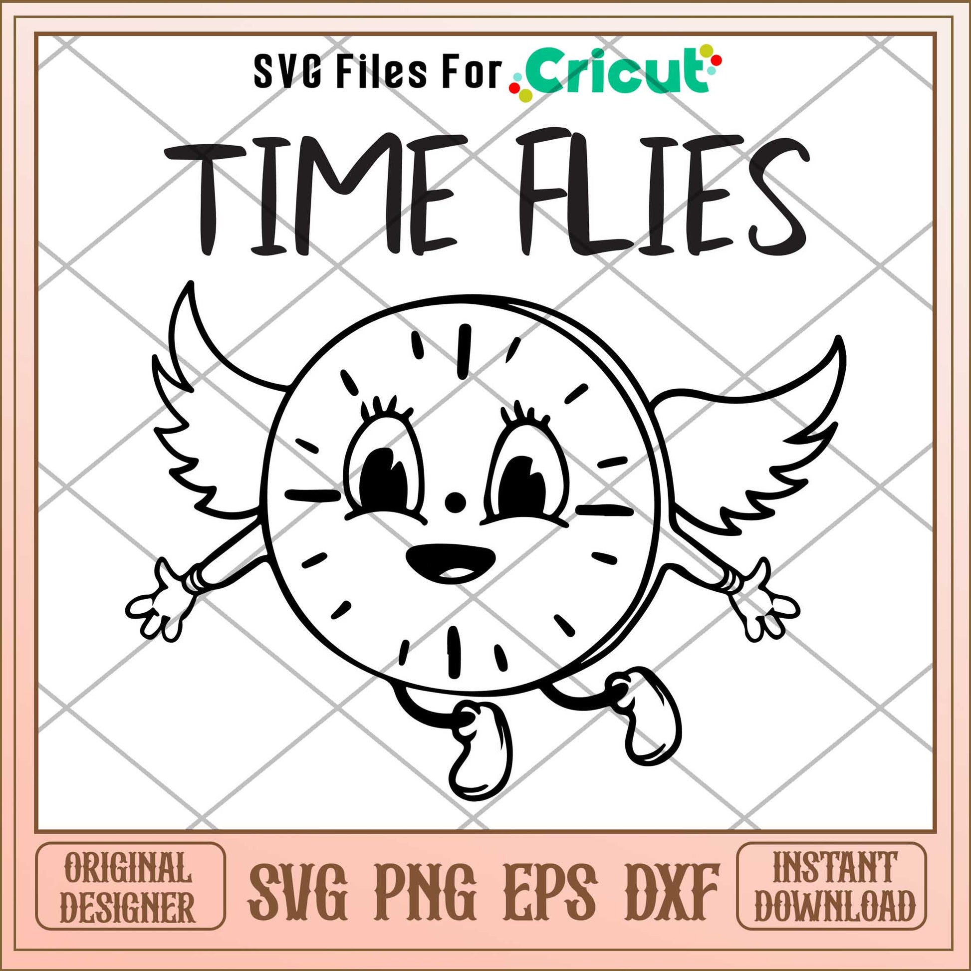 Time flies Miss Minutes svg, maverl character svg, Digital Download