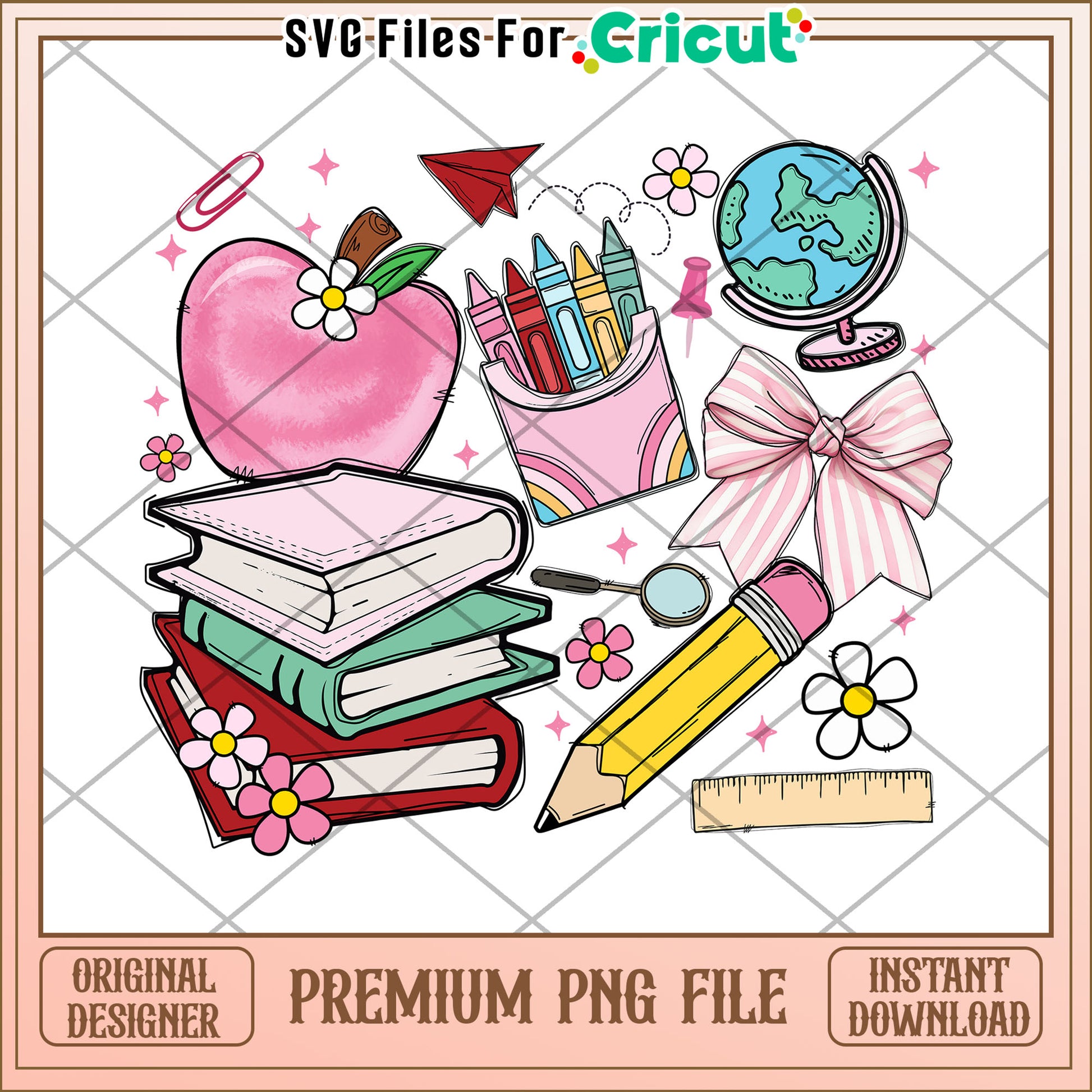 Time to school png, fun school essentials png, first day of school png