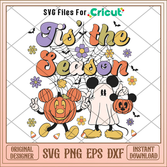 Tis The Season To Be Spooky svg, Disney characters svg, Digital Download