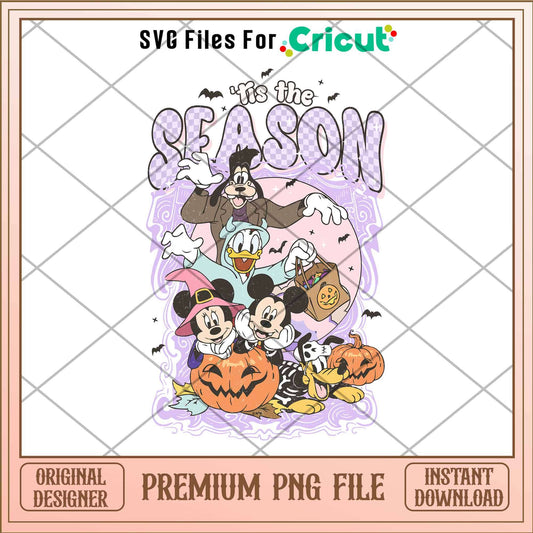 Tis the Season png, Disney characters png, Digital Download