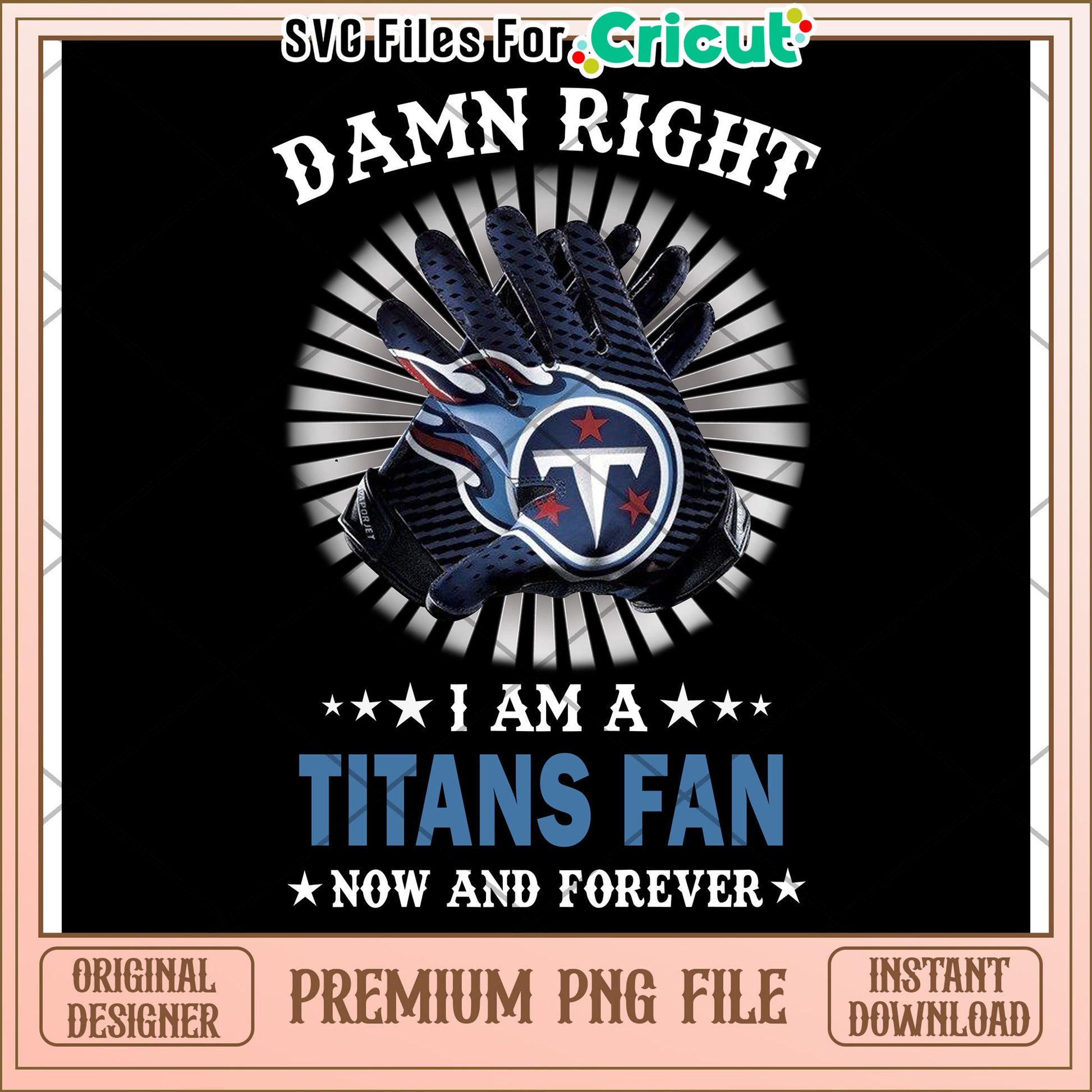 Titans Fan PNG Design, Perfect for Cricut Projects and Crafts