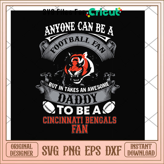 To be a cincinnati bengals fan svg, bengals svg, new nfl svg