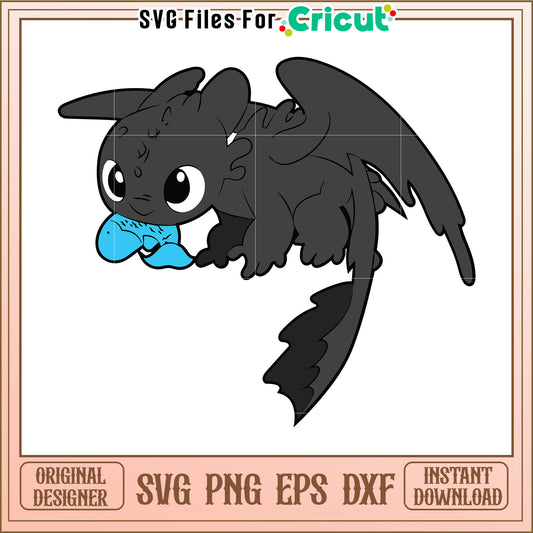 Toothless cute svg, how to train your dragon svg, cute dragon svg