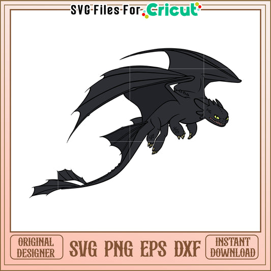 Toothless svg, dragon movie svg, night fury svg