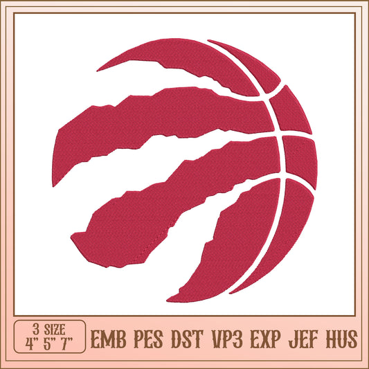 Toronto Raptors Basketball Embroidery