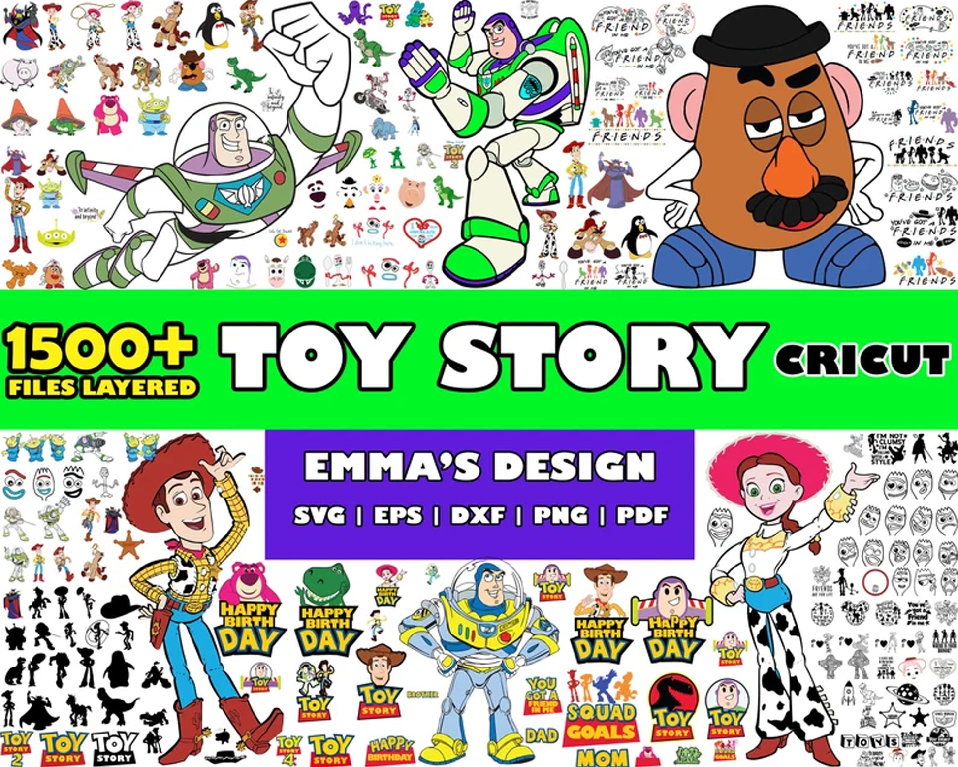 Disney toy story cricut SVG Bundle