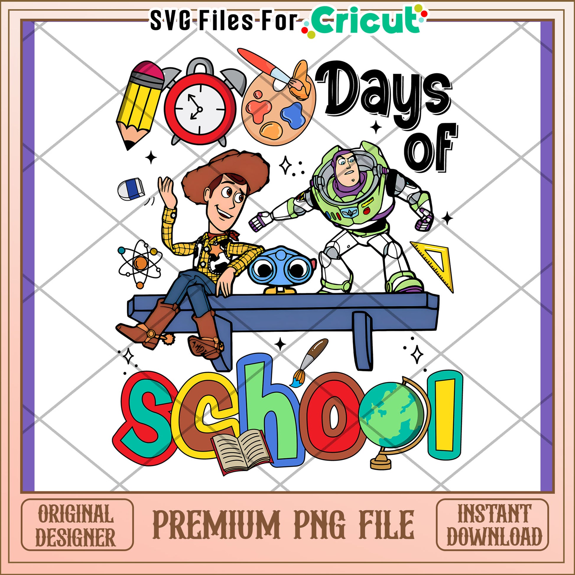 Toy Story 100 Days of School PNG