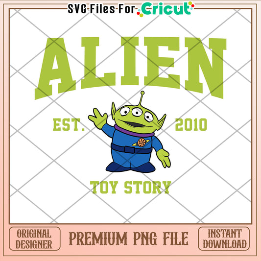 Toy Story Alien PNG Design Instant Download