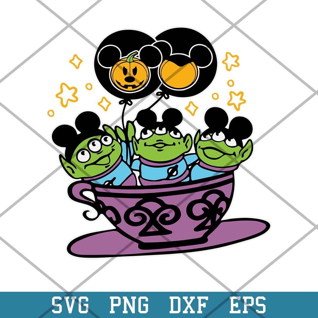 Toy Story Aliens Mickey Halloween Svg, Halloween Svg-Svgfilesforcricut