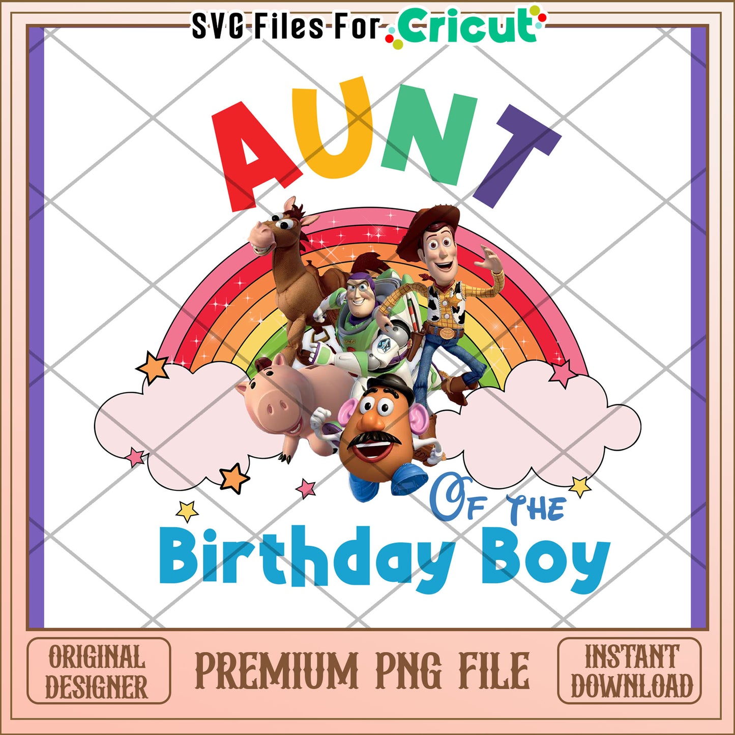 Toy Story Aunt Birthday PNG Design