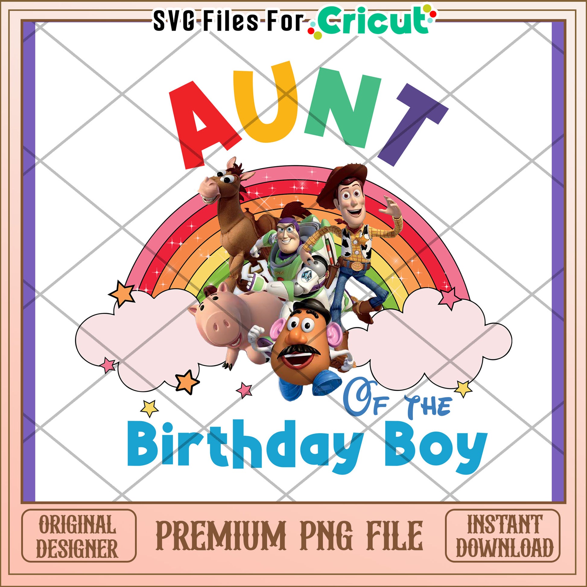 Toy Story Aunt Birthday PNG Design