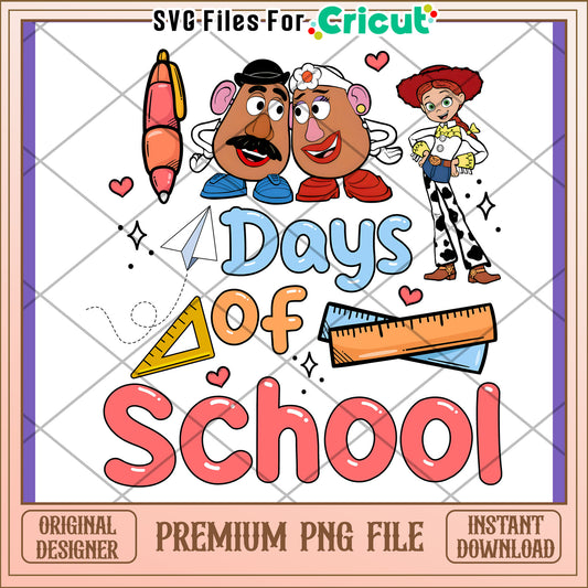 Toy Story Back To School PNG Design
