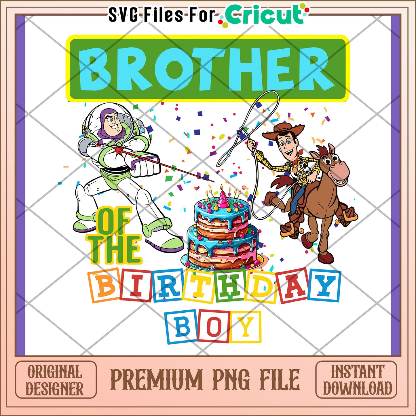 Toy Story Birthday Brother PNG