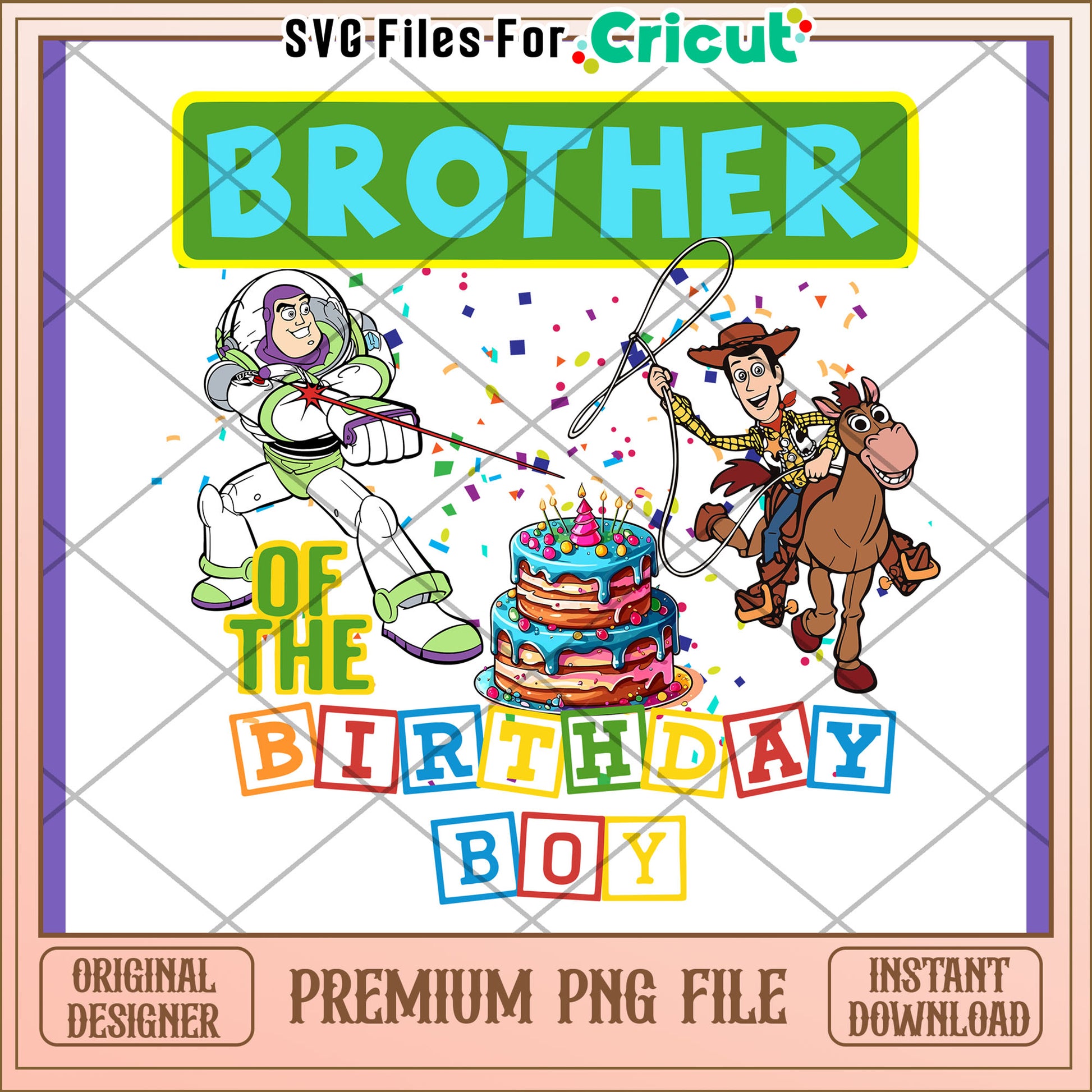 Toy Story Birthday Brother PNG