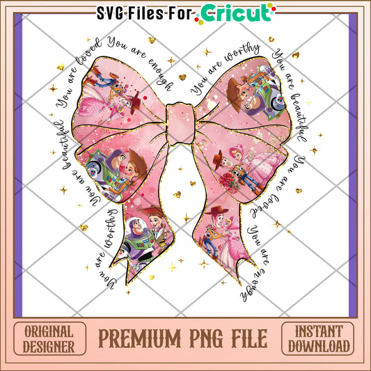 Toy Story Bow PNG Sublimation Design