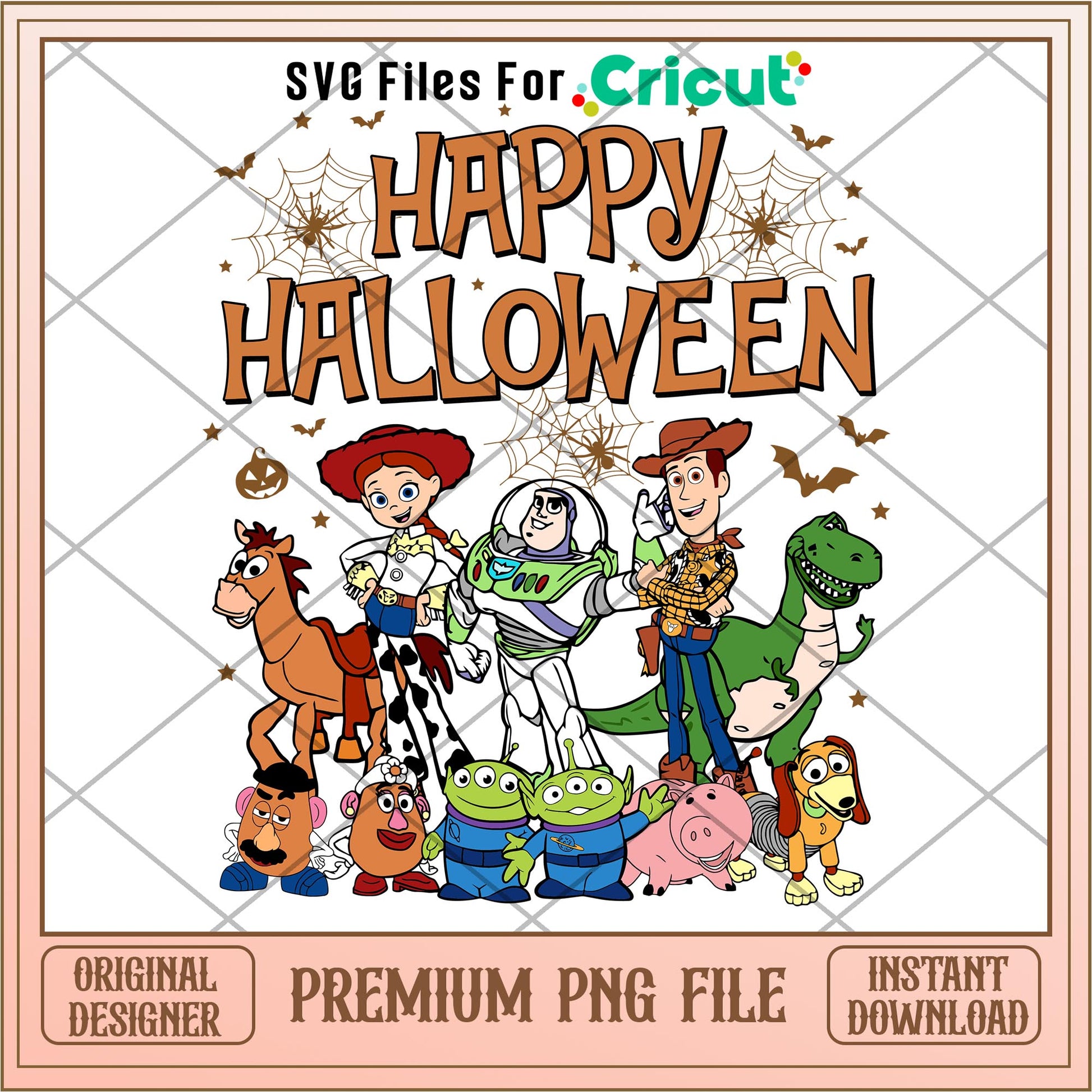 Toy Story Characters Happy Halloween png, Toy Story Characters png, Digital Download