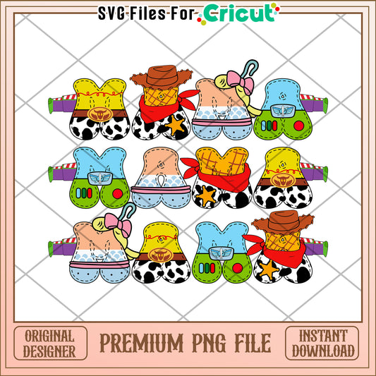 Toy Story Characters PNG Sublimation