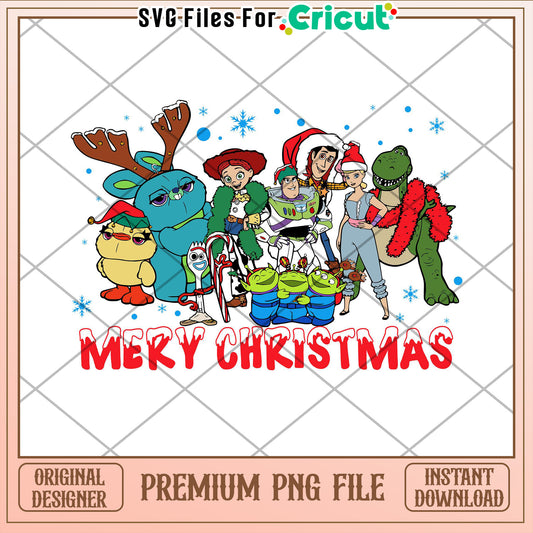 Toy Story Christmas PNG Design