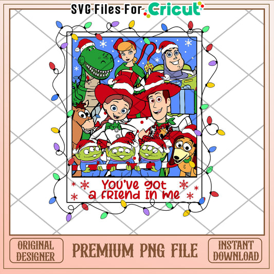 Toy Story Christmas PNG Sublimation