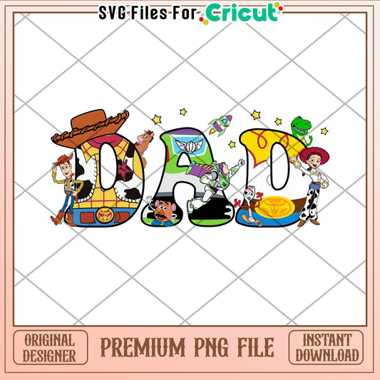 Toy Story Dad PNG Cricut Design