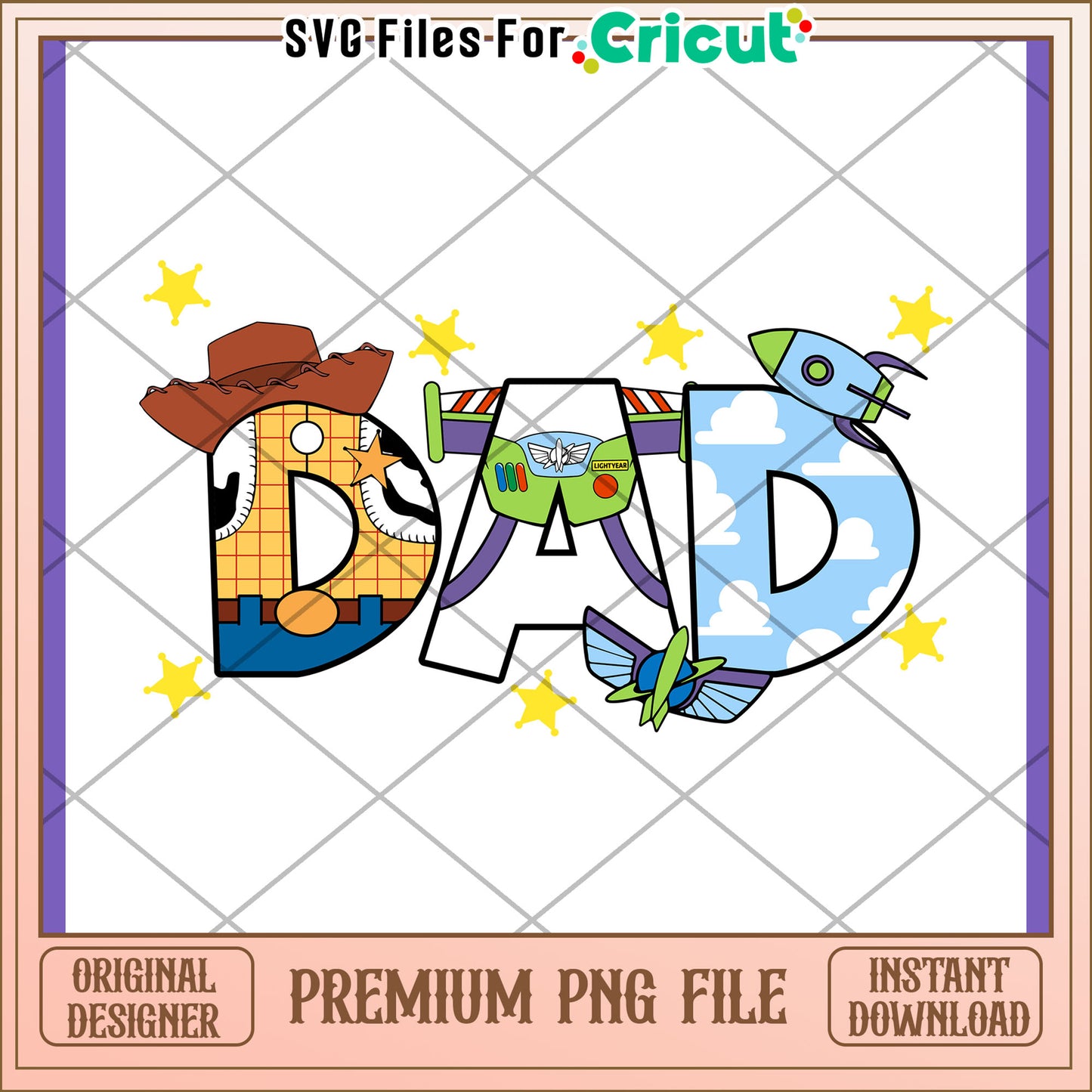 Toy Story Dad PNG Design - Instant Download